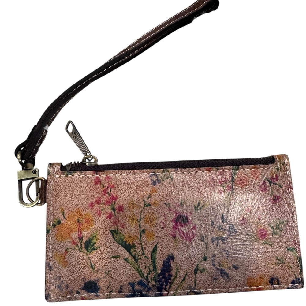 Patricia Nash Floral Brown Wristlet - Picture 3 of 6